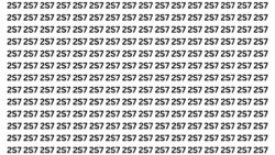 5 Second IQ Test: Can You Identify 257 Hidden Among 2S7s Before Time Runs Out