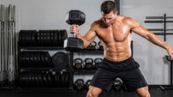 Build muscle power and a strong core with this 17-minute dumbbell workout