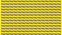 Fast Brain Booster: Can You Find the Hidden Word Bug Among Bag in Just 6 Seconds