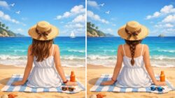 Spot the Difference Test: Can You Identify 3 Changes in the Girl on the Beach Scene