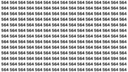 Optical Illusion Test: Spot the Number 594 Among 564s