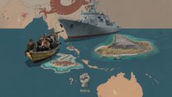 China builds bases the sea loses reefs and the neighbors lose rights but who will dare force Beijing to stop