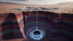 Burying a nuclear power plant 1,600 metres underground offers two key advantages: pressure and a mineral environment