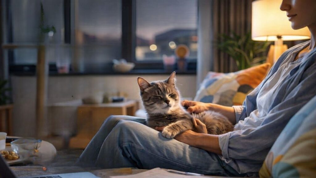 having a cat at home